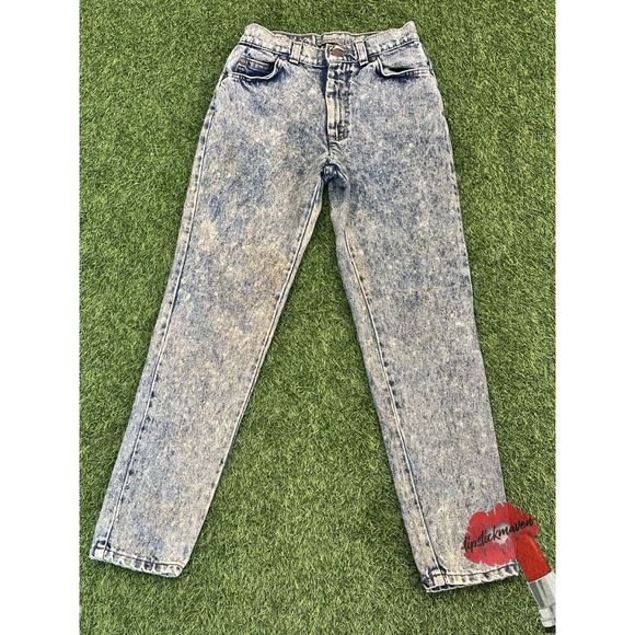 Vintage Levi's Jeans Kids Size 12 900 Series 80s Acid Wash Denim Slim Fit - Picture 1 of 16